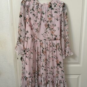 Calvin Klein Pink Floral Kids Dress